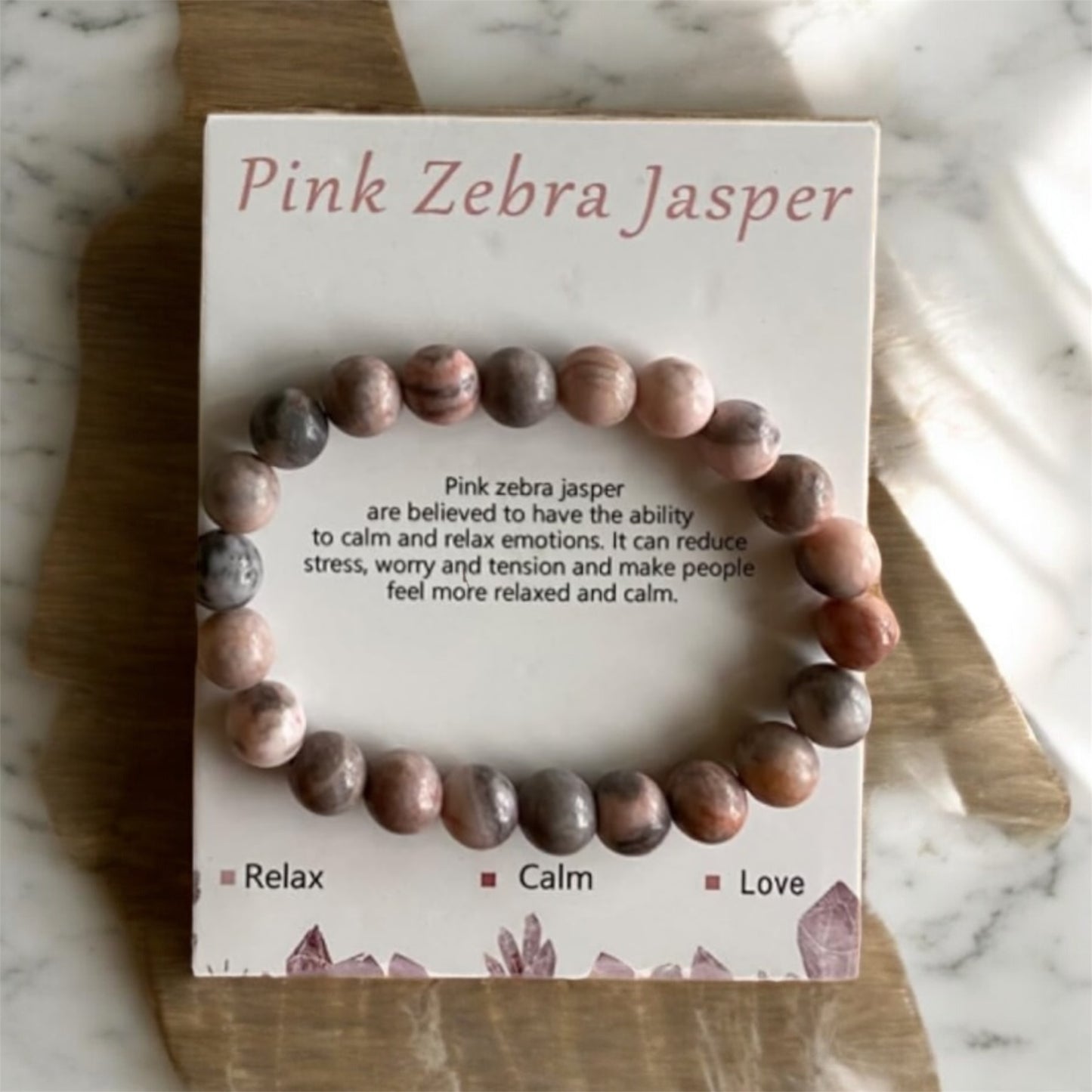 Pink Zebra Jasper Bracelet