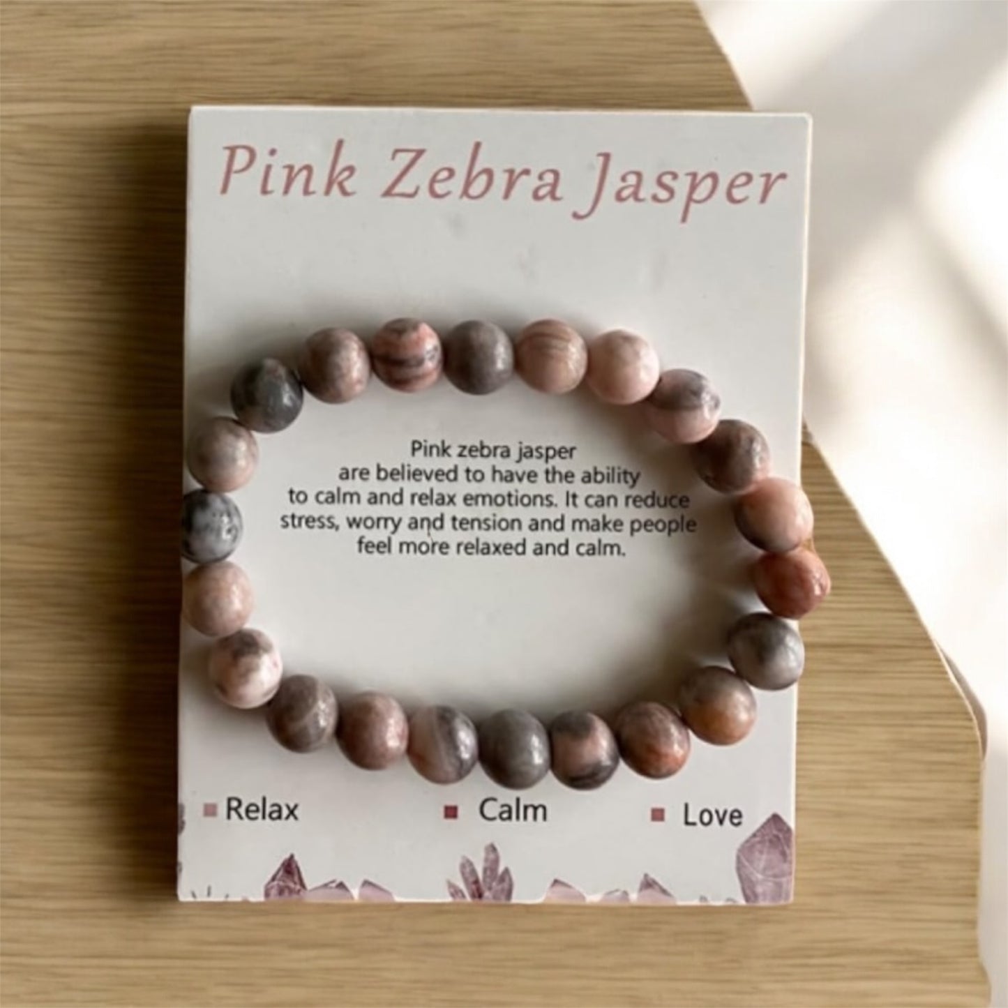 Pink Zebra Jasper Bracelet