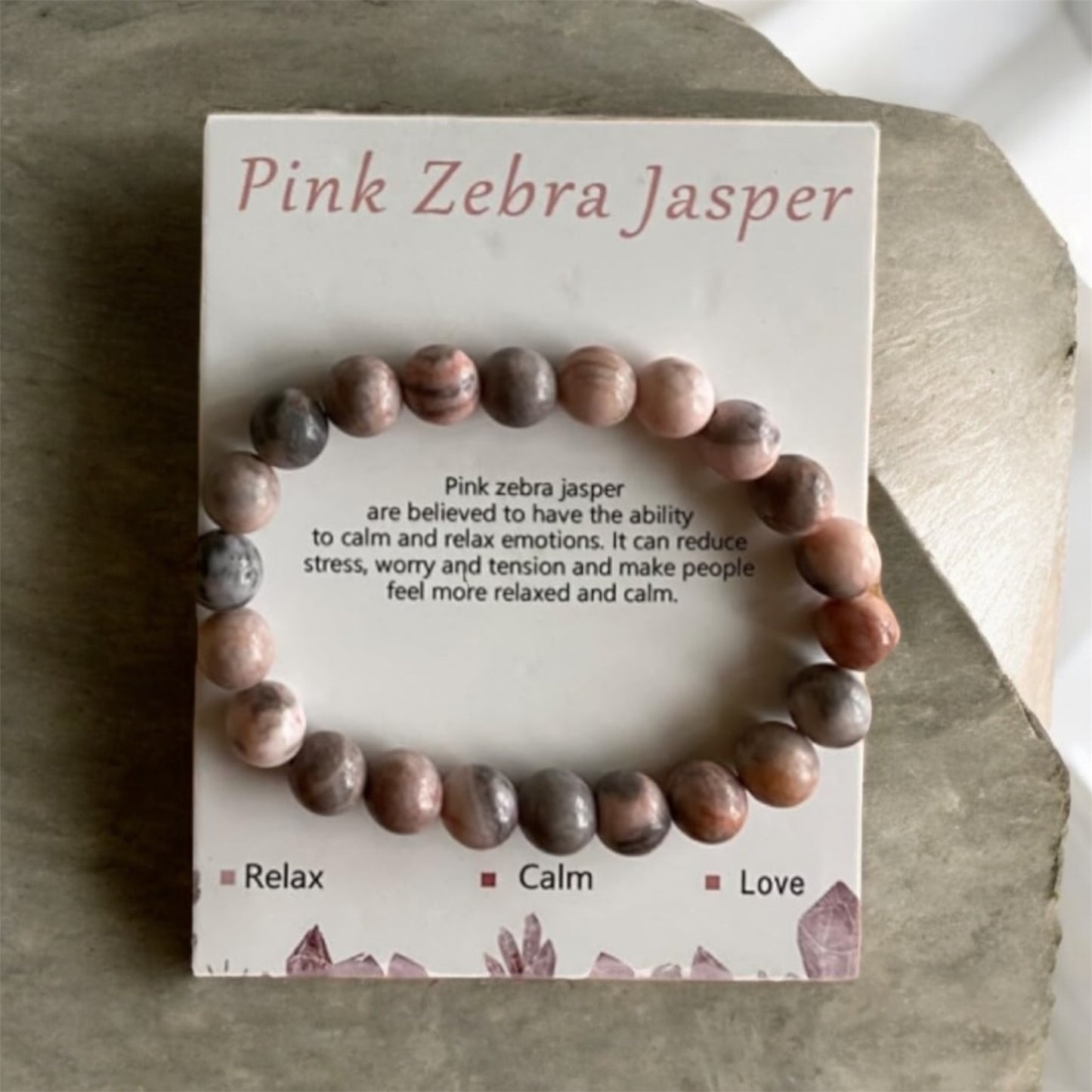 Pink Zebra Jasper Bracelet