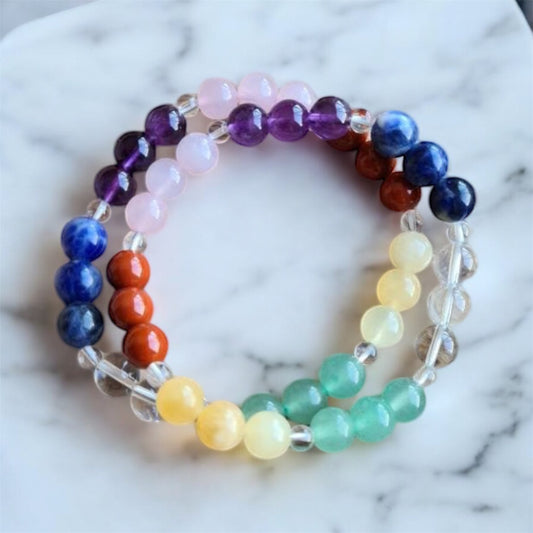 Multi color bead bracelet